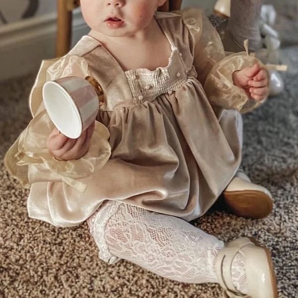 Cream Velvet Romper