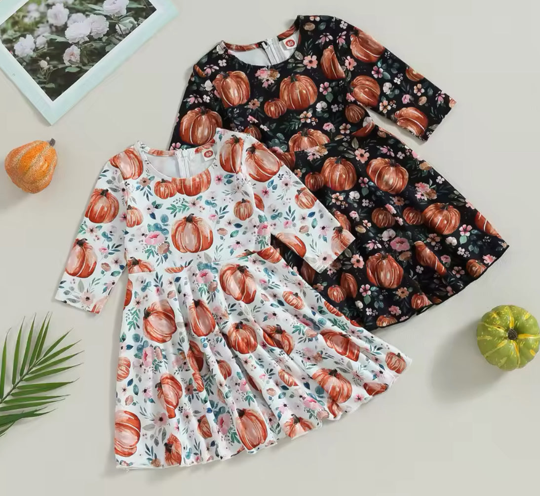 Pumpkin Twirl Dress