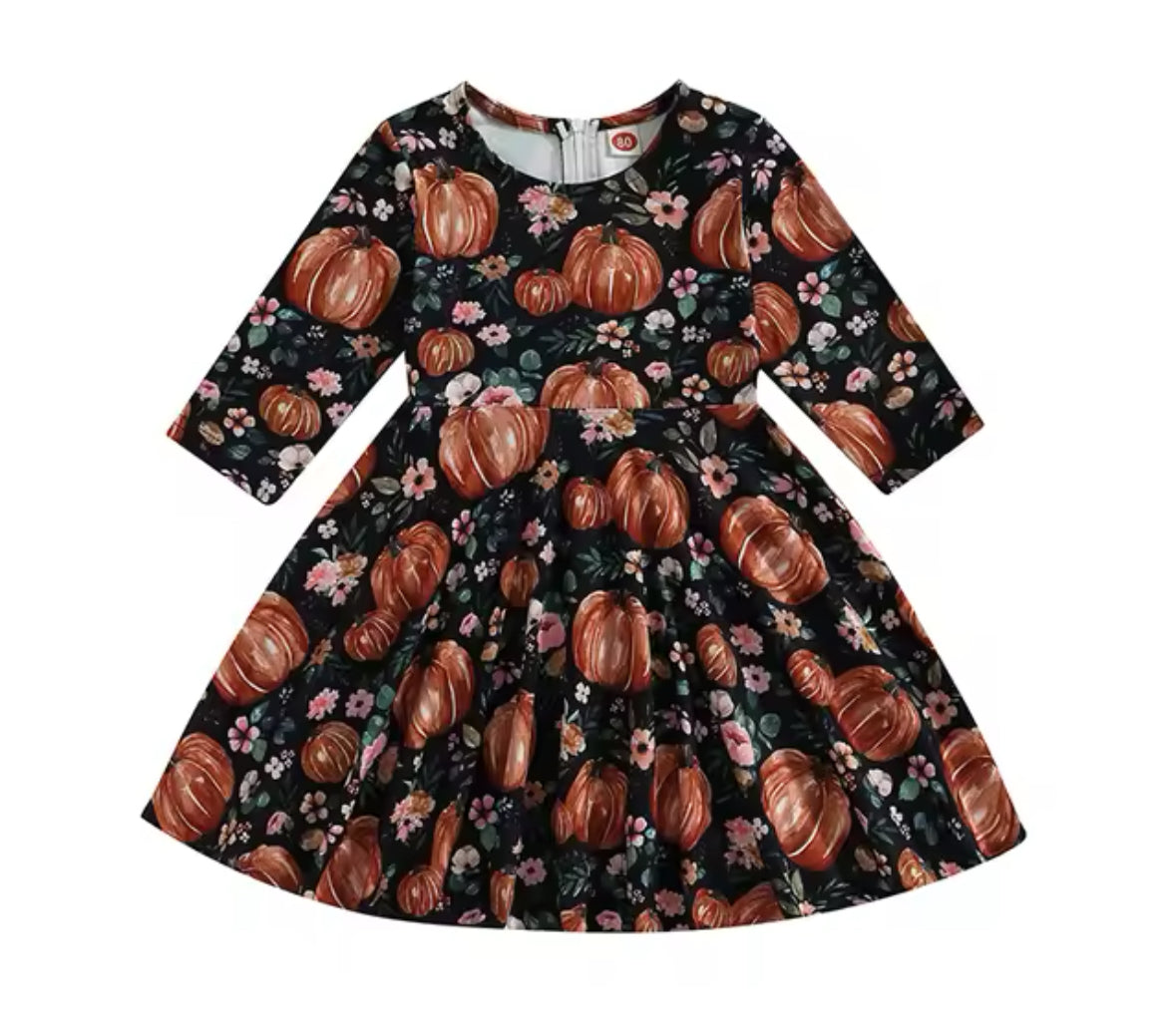 Pumpkin Twirl Dress