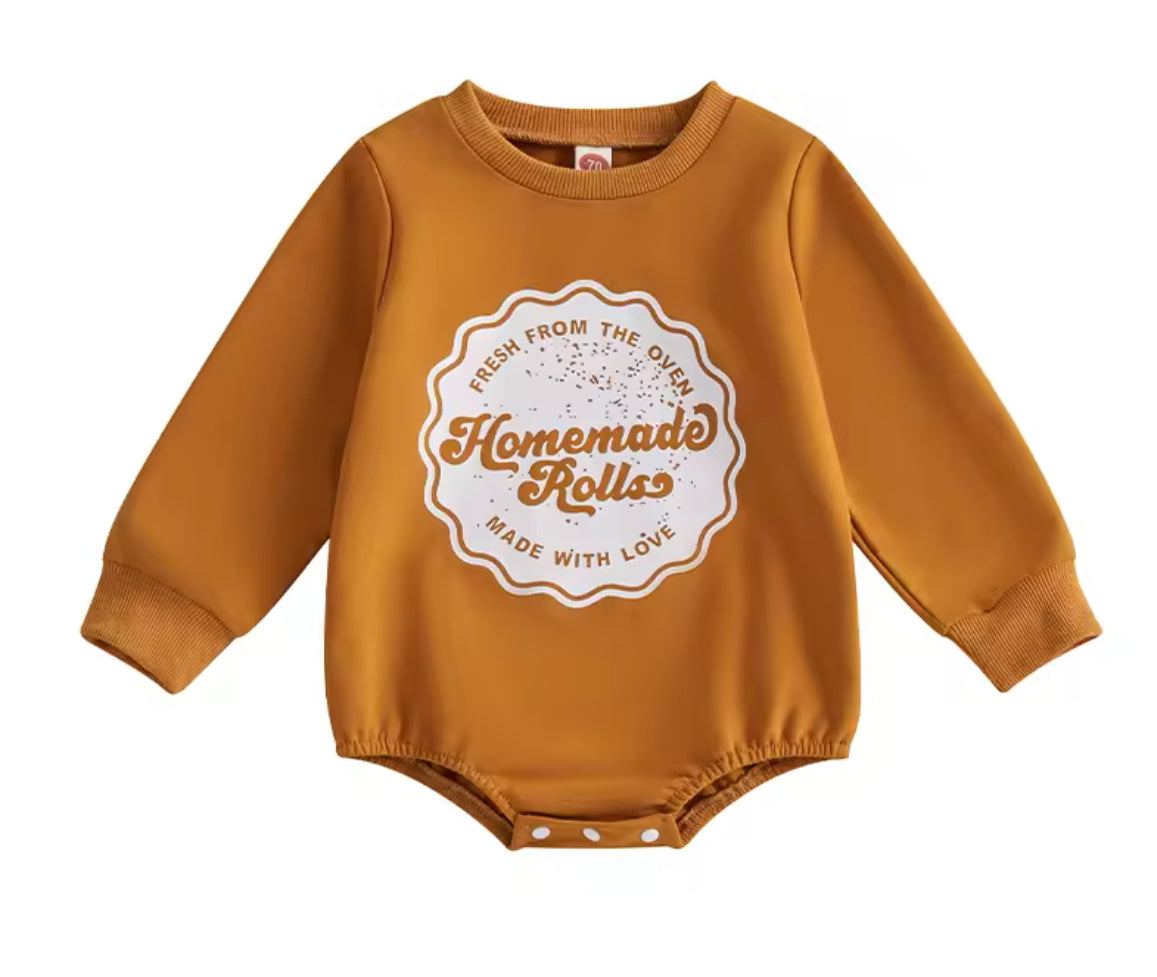 Homemade Rolls Oversized Onesie