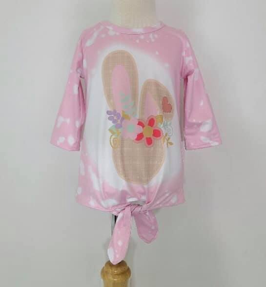 Tie Dye Bunny Raglan