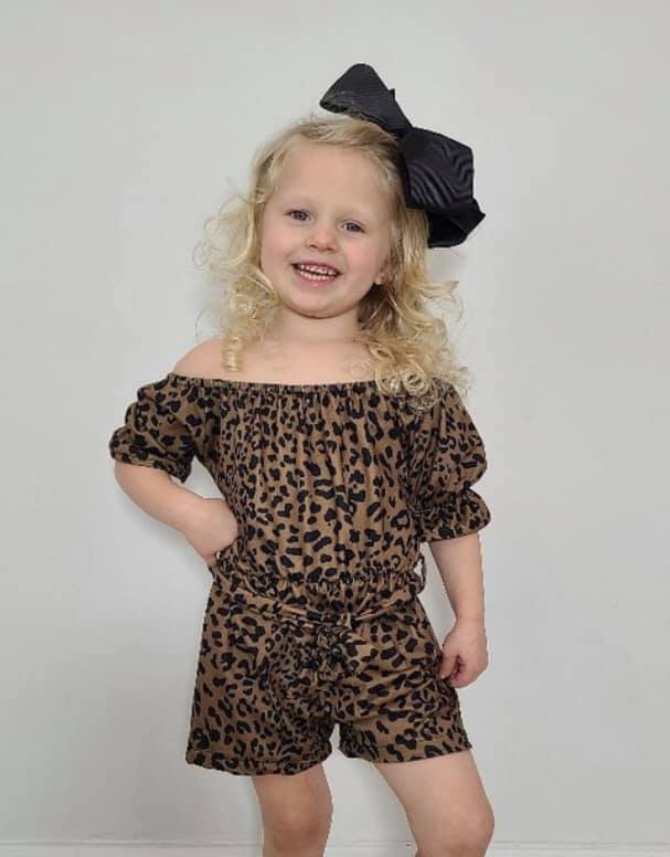 Leopard Print Romper