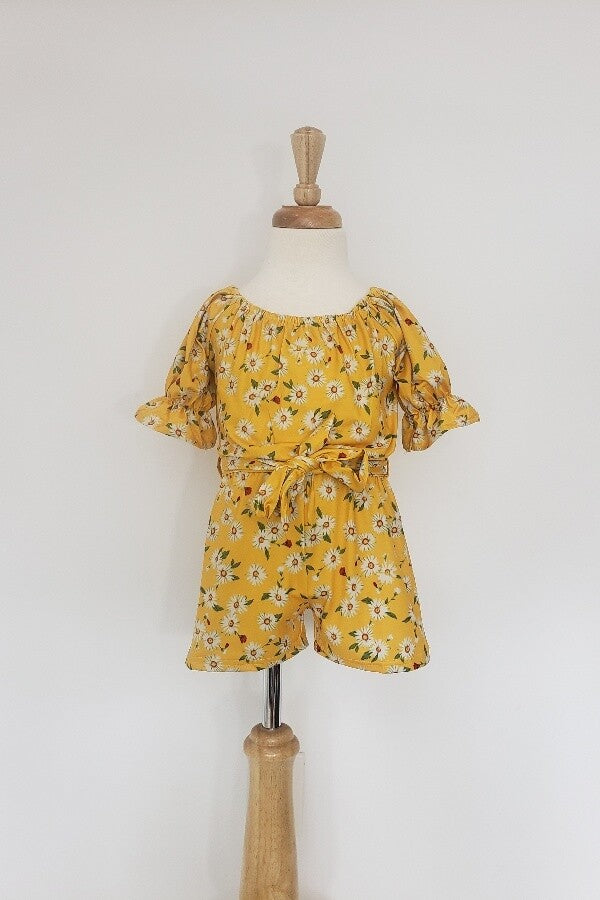 Yellow Daisy Romper