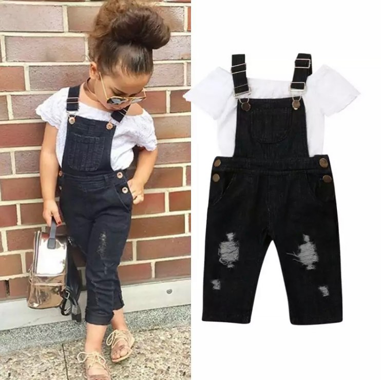 Distressed Bib Outfit