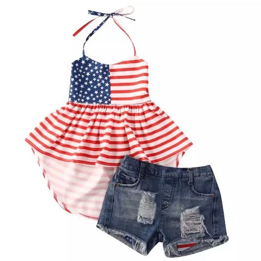 Flag Halter Outfit Set