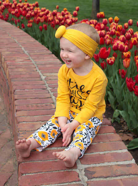 Little miss sassy cheap pants sunflower outfit