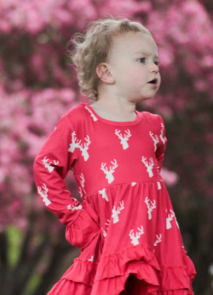 Ruffles & Deer Print Outfit