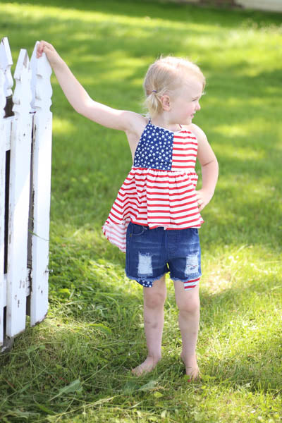 Flag Halter Outfit Set
