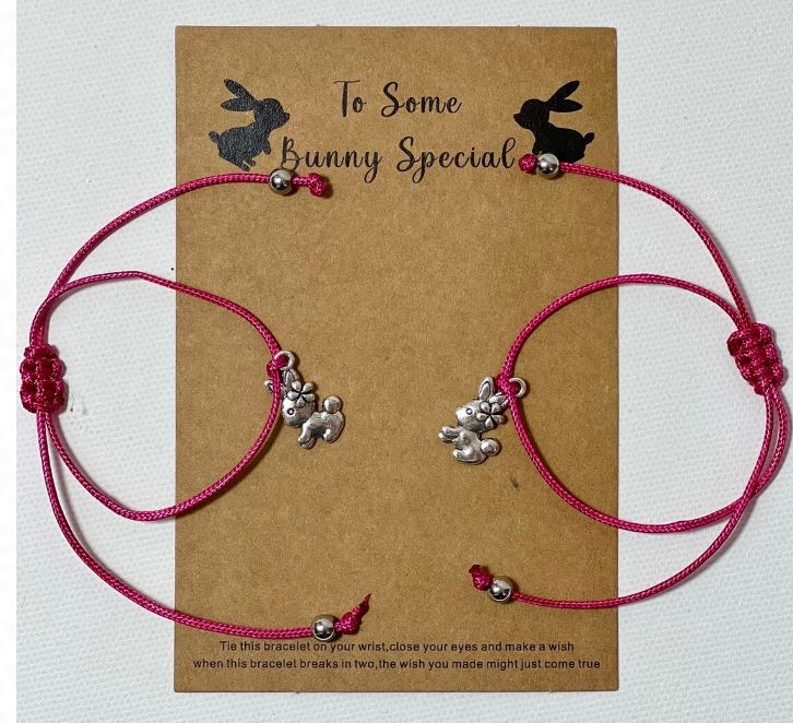 Hot Pink Bunny Bracelet