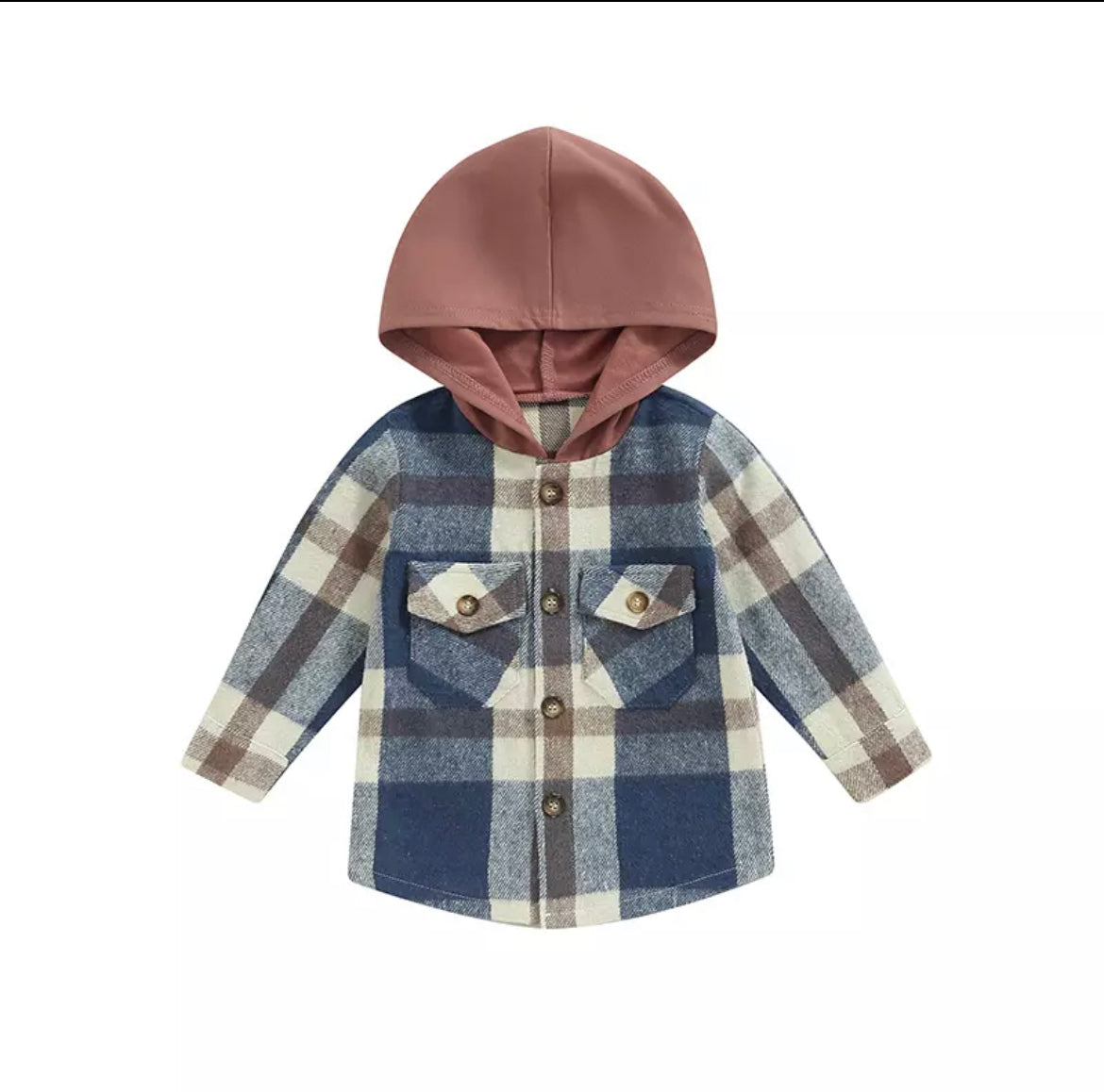 Plaid Hooded Shacket