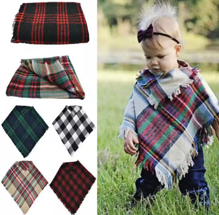 Plaid Poncho