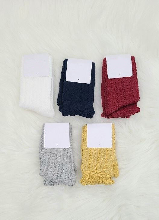 Knit Knee High Socks