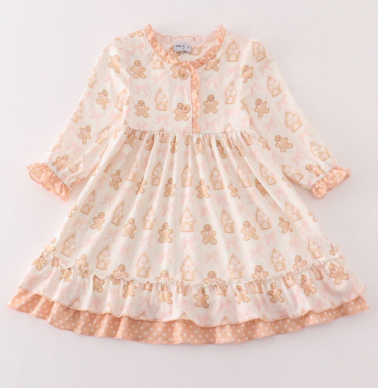 Ruffle Gingerbread Dress