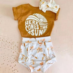 Here Comes the Sun Bummie Outfit