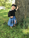 Denim Wrap Skirt Outfit