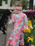 Velvet Floral Criss Cross Dress