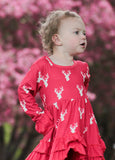 Ruffles & Deer Print Outfit