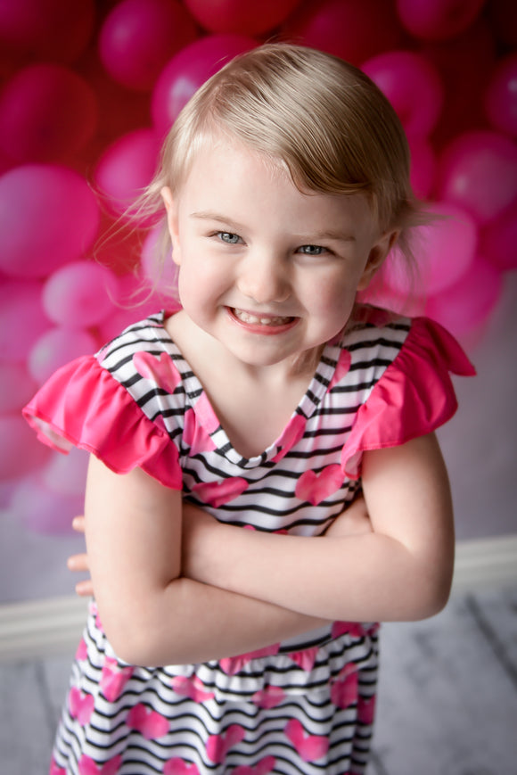 Heart Striped Dress