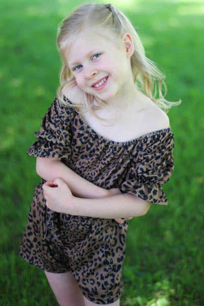 Leopard Print Romper