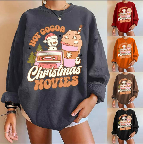 Hot Cocoa & Christmas Movies Sweater